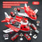 Childrens Airplane Transport Toy Set Inertial Model With Rescue Cars Helicopter 9