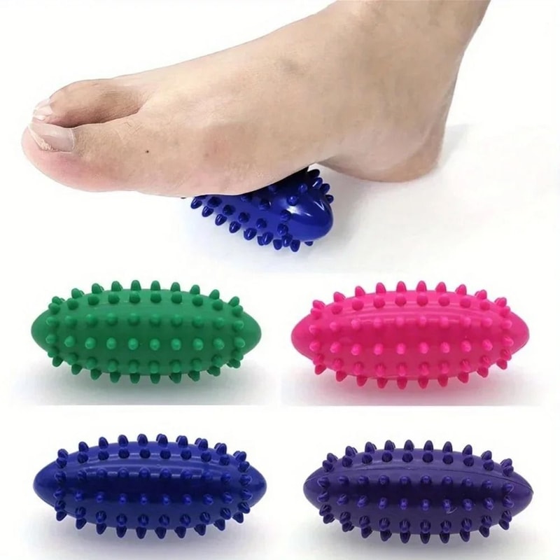 PVC Spiky Foot Massage Ball Hedgehog Ball For Plantar Fasciitis Deep Tissue Relief 0