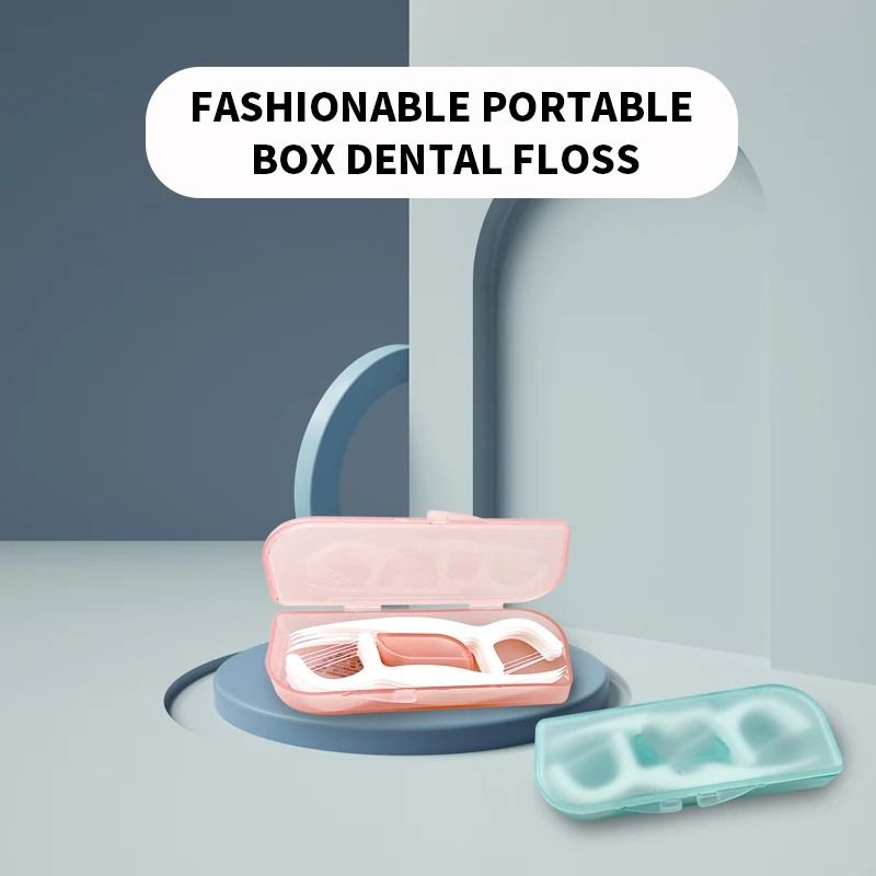 1pc Fashionable And Convenient Dental Floss Stick Carrying Case Includes 10pcs HighQuality Floss 1