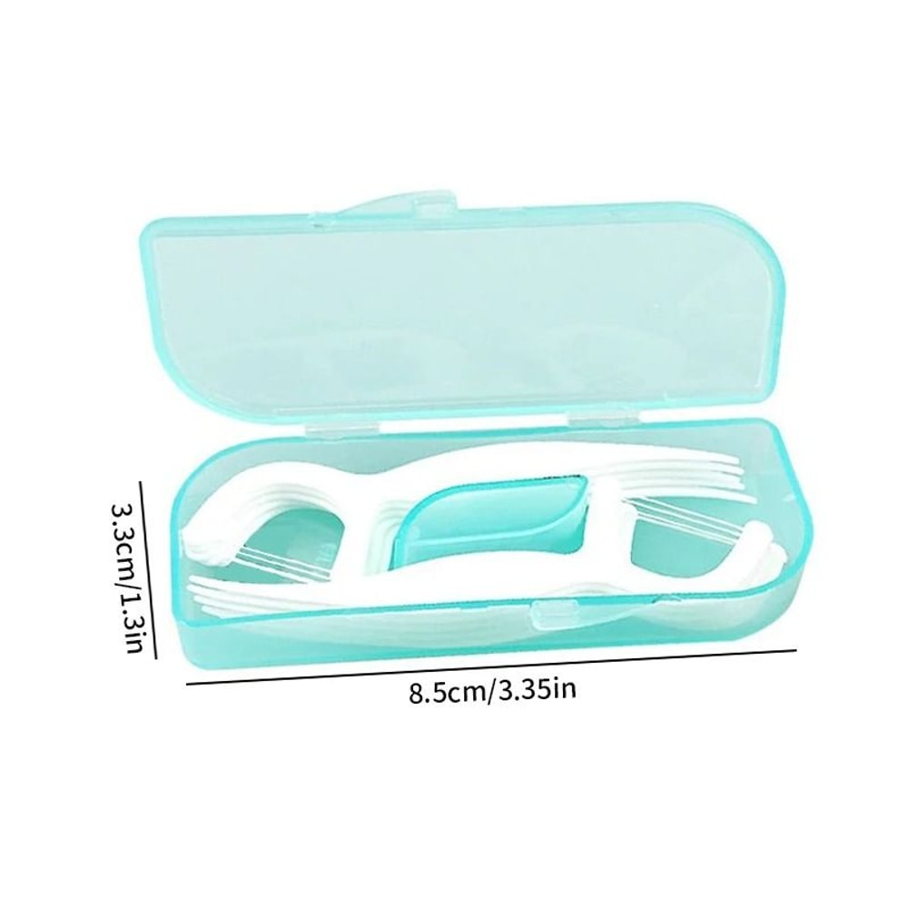 1pc Fashionable And Convenient Dental Floss Stick Carrying Case Includes 10pcs HighQuality Floss 3