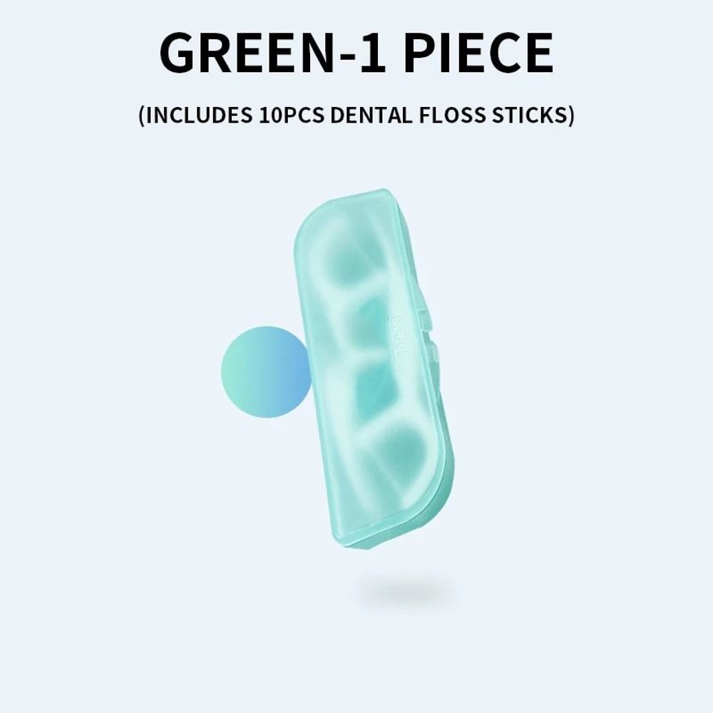 1pc Fashionable And Convenient Dental Floss Stick Carrying Case Includes 10pcs HighQuality Floss 5