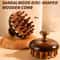 1pc Disc Wooden Scalp Head Massager Natural Hair Meridian Massage Comb 0