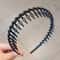 Fashion Wave Toothed Headband Solid Color NonSlip Hair Band For Sports Face Wash 9