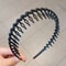 Fashion Wave Toothed Headband Solid Color NonSlip Hair Band For Sports Face Wash 9