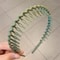 Fashion Wave Toothed Headband Solid Color NonSlip Hair Band For Sports Face Wash 10