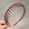 Fashion Wave Toothed Headband Solid Color NonSlip Hair Band For Sports Face Wash 11