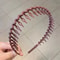 Fashion Wave Toothed Headband Solid Color NonSlip Hair Band For Sports Face Wash 11