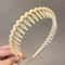 Fashion Wave Toothed Headband Solid Color NonSlip Hair Band For Sports Face Wash 12