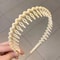 Fashion Wave Toothed Headband Solid Color NonSlip Hair Band For Sports Face Wash 12