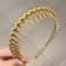 Fashion Wave Toothed Headband Solid Color NonSlip Hair Band For Sports Face Wash 13
