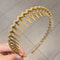Fashion Wave Toothed Headband Solid Color NonSlip Hair Band For Sports Face Wash 13