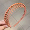 Fashion Wave Toothed Headband Solid Color NonSlip Hair Band For Sports Face Wash 14