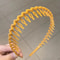 Fashion Wave Toothed Headband Solid Color NonSlip Hair Band For Sports Face Wash 7