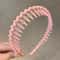 Fashion Wave Toothed Headband Solid Color NonSlip Hair Band For Sports Face Wash 8