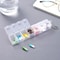 Mini 7Grid Transparent Medicine Storage Box Portable Daily Pill Organizer Jewelry Case 3