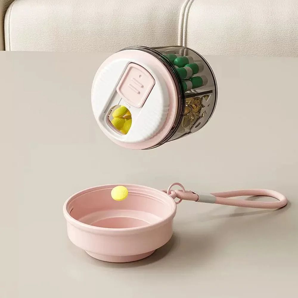 Portable Mini Multifunctional Medicine Storage Box 4Compartment Travel Daily Pill Organizer 3