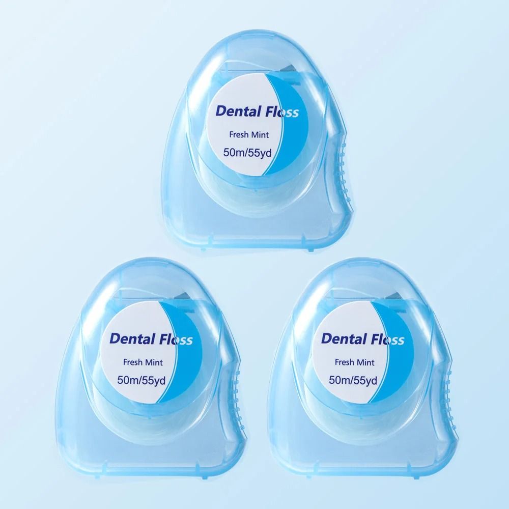 3pcs Ultraclean Mint Dental Floss Shred Resistant Plaque Removal For Tight Areas 6