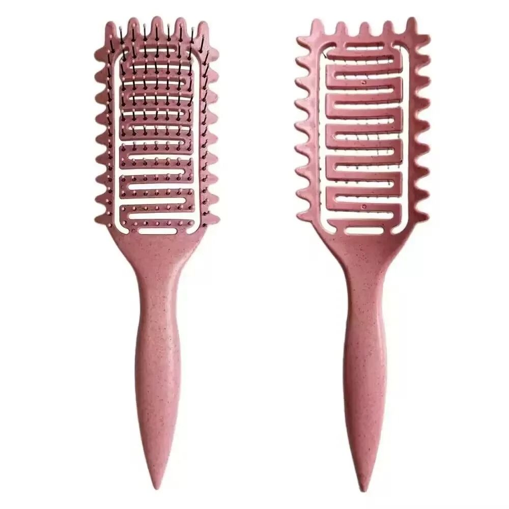 Curl Define Styling Brush HollowOut Detangling Comb For Wet Curly Hair 9