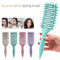 Curl Define Styling Brush HollowOut Detangling Comb For Wet Curly Hair 4