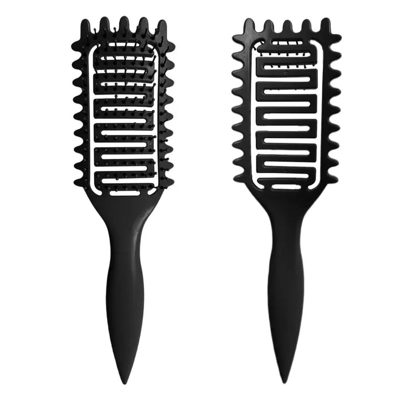 Curl Define Styling Brush HollowOut Detangling Comb For Wet Curly Hair 6