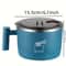 Stainless Steel Ramen Bowl Insulated Lunch Container 1000ml Large Soup Bowl With Phone Stand 1