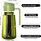 470ml Professional 2in1 Oil Sprayer Dispenser Thick Glass Olive Oil Bottle With Stickers 2