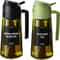 470ml Professional 2in1 Oil Sprayer Dispenser Thick Glass Olive Oil Bottle With Stickers 8