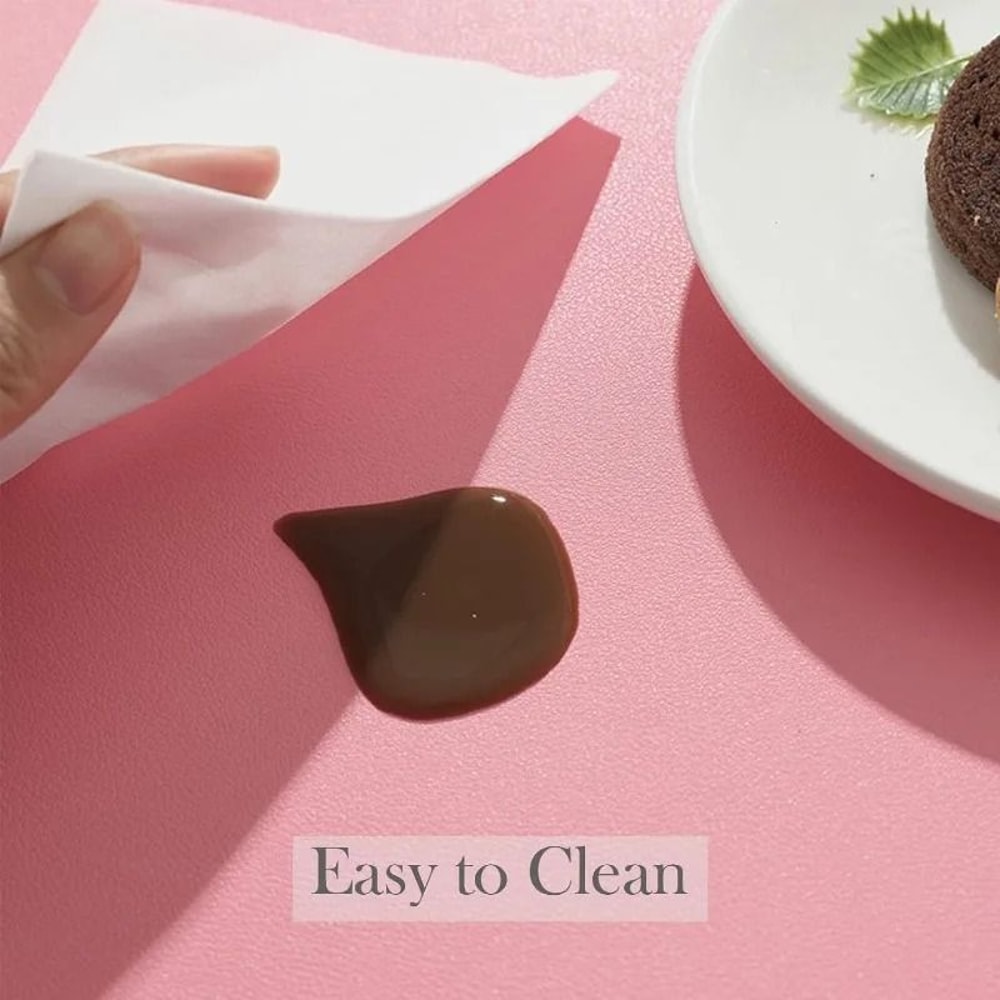 Premium Leather Table Placemats Set HeatResistant Waterproof Dining Decor 3