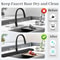 Premium Silicone Kitchen Sink Splash Guard Draining Mat Faucet Sink Protector 3