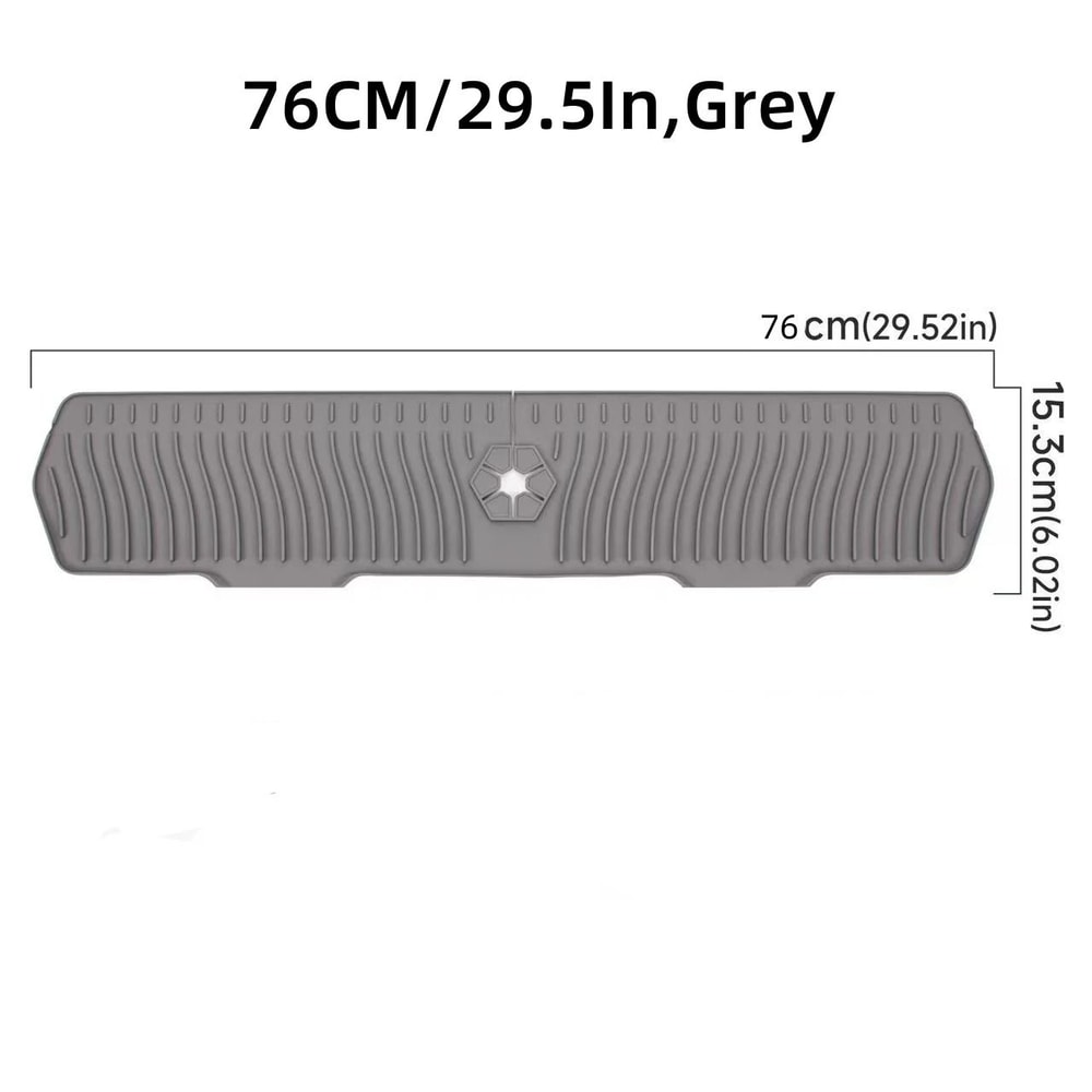 Premium Silicone Kitchen Sink Splash Guard Draining Mat Faucet Sink Protector 8