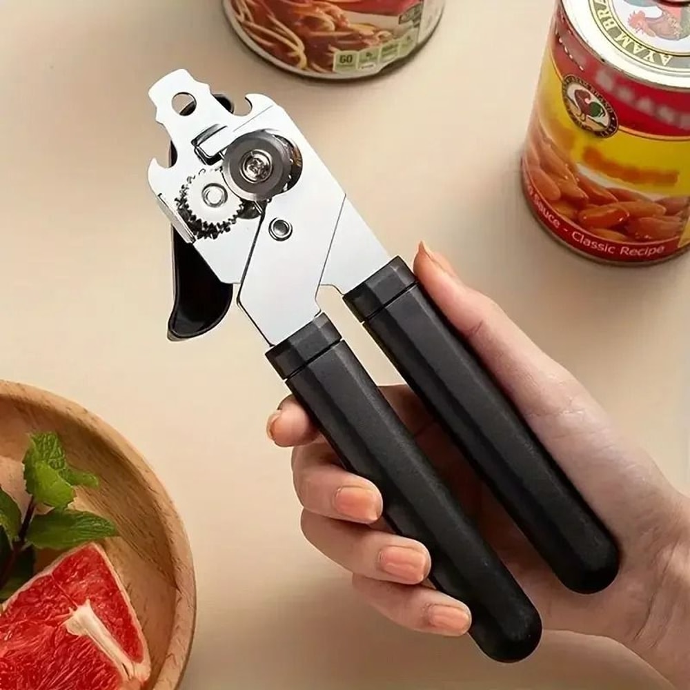 Professional Manual Can Opener HeavyDuty Stainless Steel With Ergonomic Comfort Grip 6