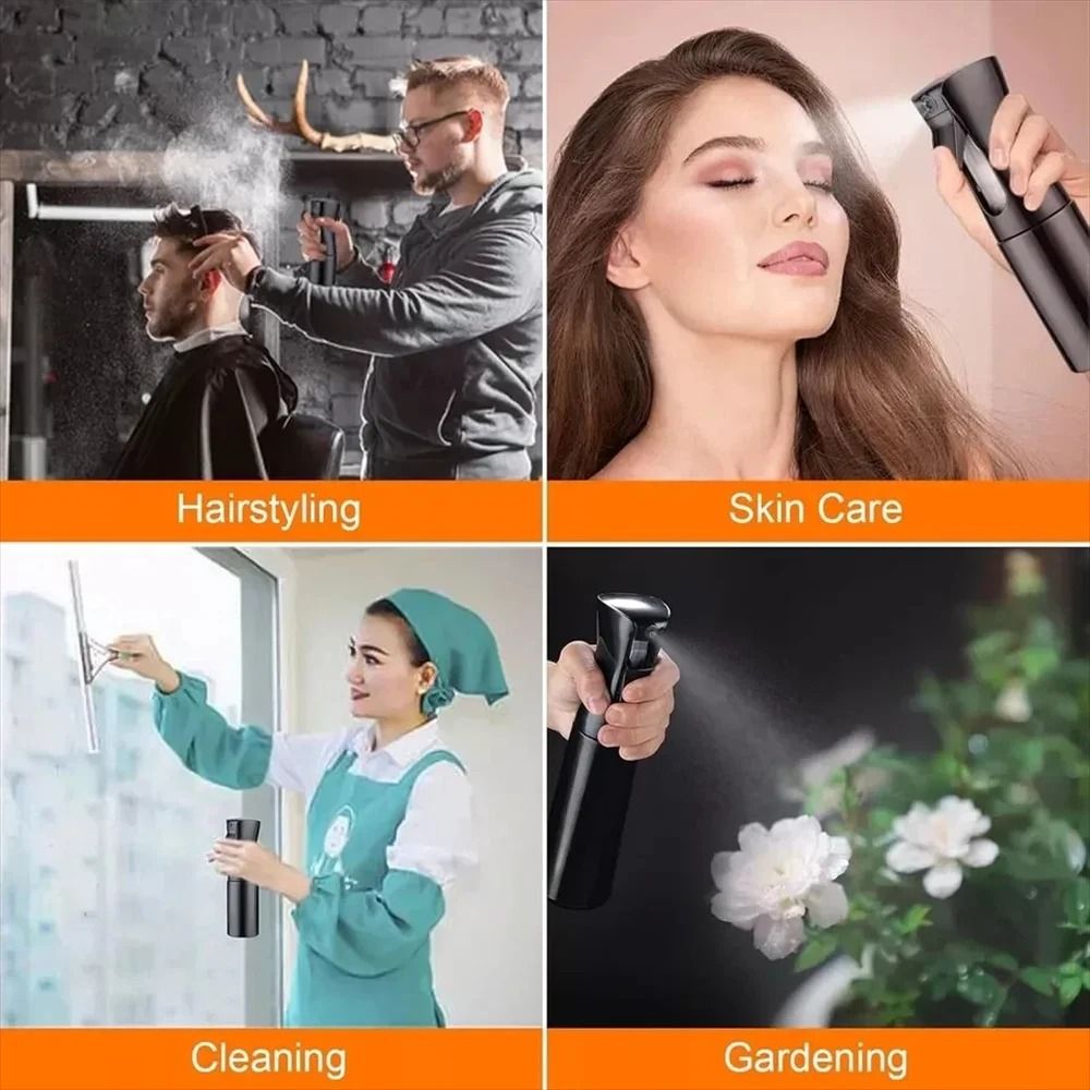 Professional Continuous Water Mister 200300ML UltraFine Mist Spray Bottle 4