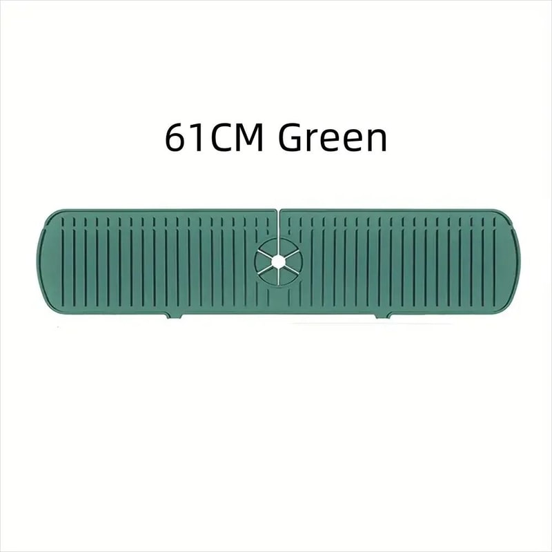 Kitchen Silicone Faucet Mat Water Ripple Sink Splash Pad Bathroom Countertop Protector 8