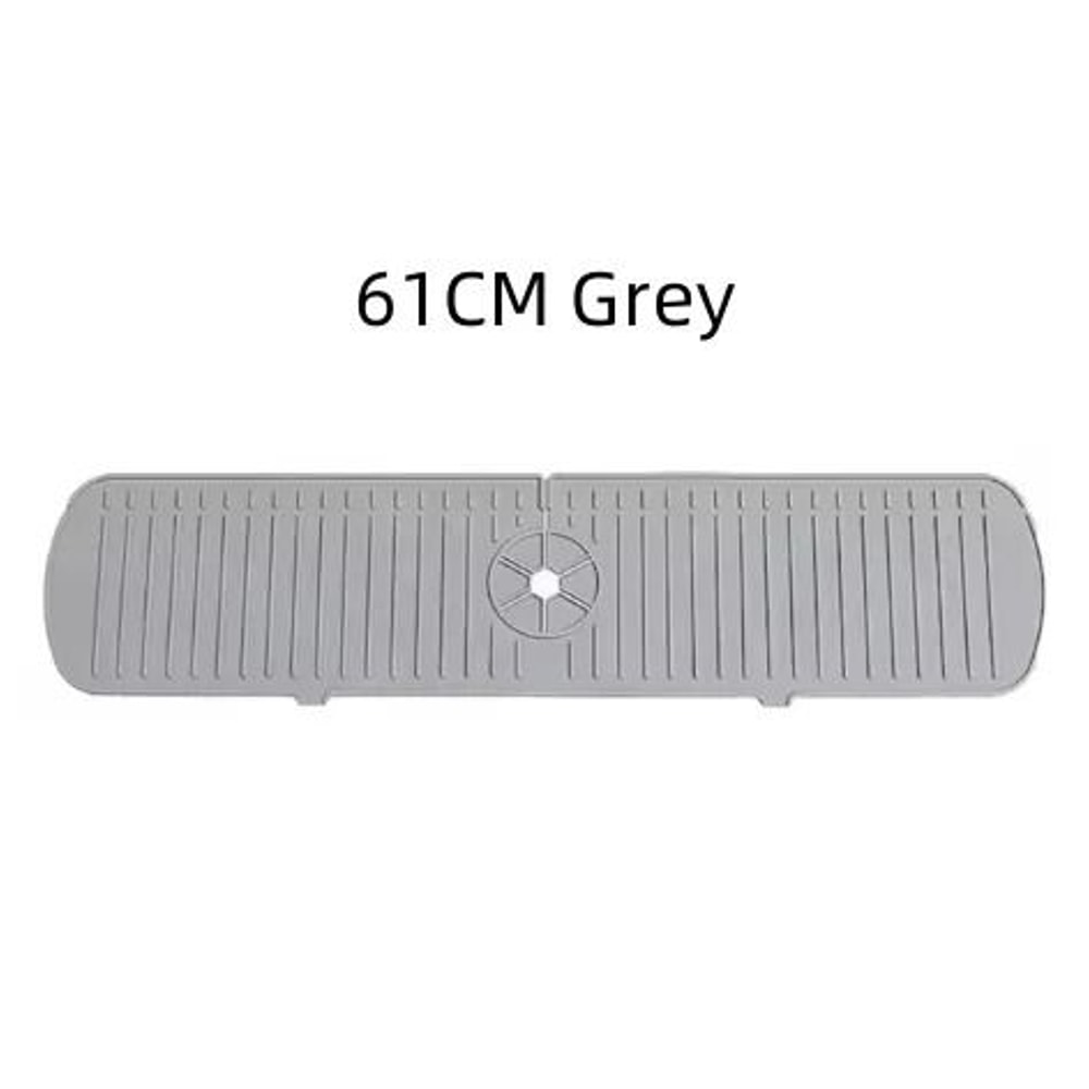 Kitchen Silicone Faucet Mat Water Ripple Sink Splash Pad Bathroom Countertop Protector 12