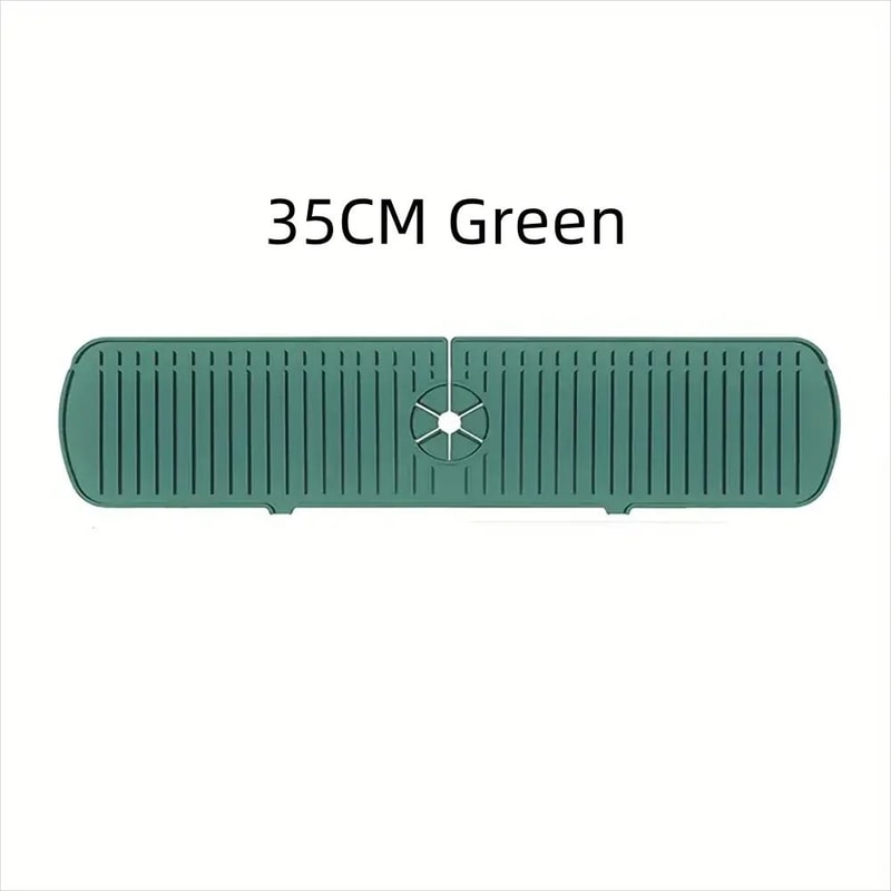 Kitchen Silicone Faucet Mat Water Ripple Sink Splash Pad Bathroom Countertop Protector 13