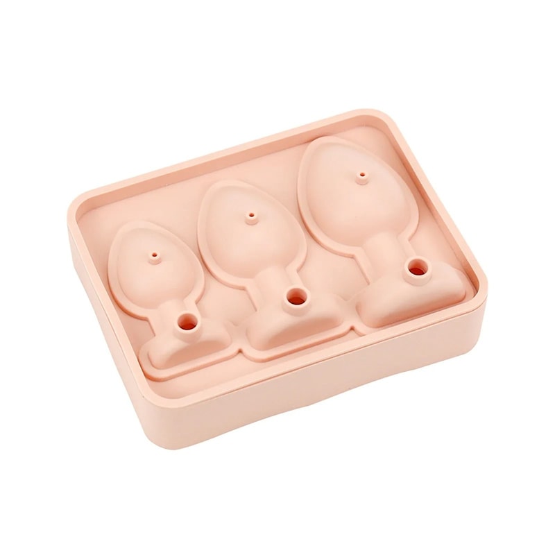 Premium Funny Silicone Ice Cube Maker EasyFill LeakProof Tray With Lid 6