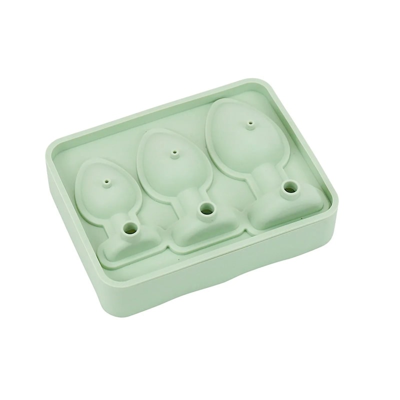 Premium Funny Silicone Ice Cube Maker EasyFill LeakProof Tray With Lid 7