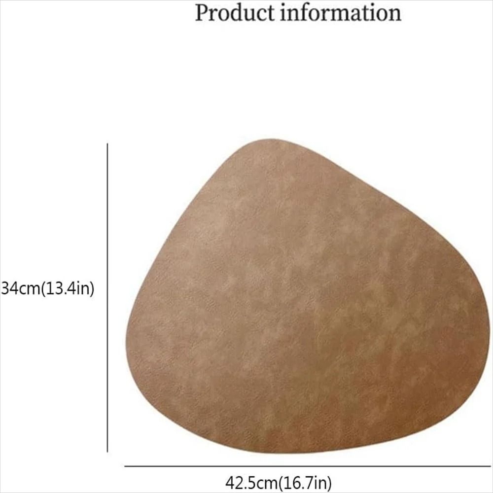 Premium PU Leather Placemats Coffee Coasters Waterproof HeatResistant Table Mats 1