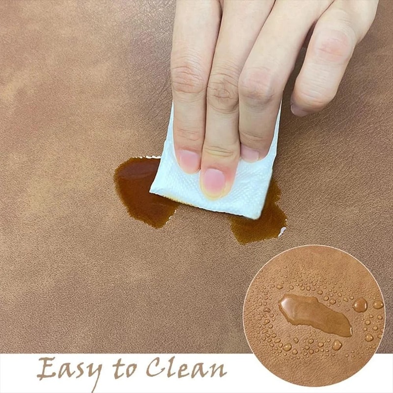 Premium PU Leather Placemats Coffee Coasters Waterproof HeatResistant Table Mats 2