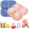 Premium Penguin Silicone Ice Cube Tray 3D Novelty Flower Animal Mold With LeakProof Lid 0