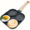 4Cup NonStick Egg Frying Pan Divided Pancake Omelette Burger Pan For Breakfast 0