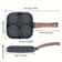 4Cup NonStick Egg Frying Pan Divided Pancake Omelette Burger Pan For Breakfast 1
