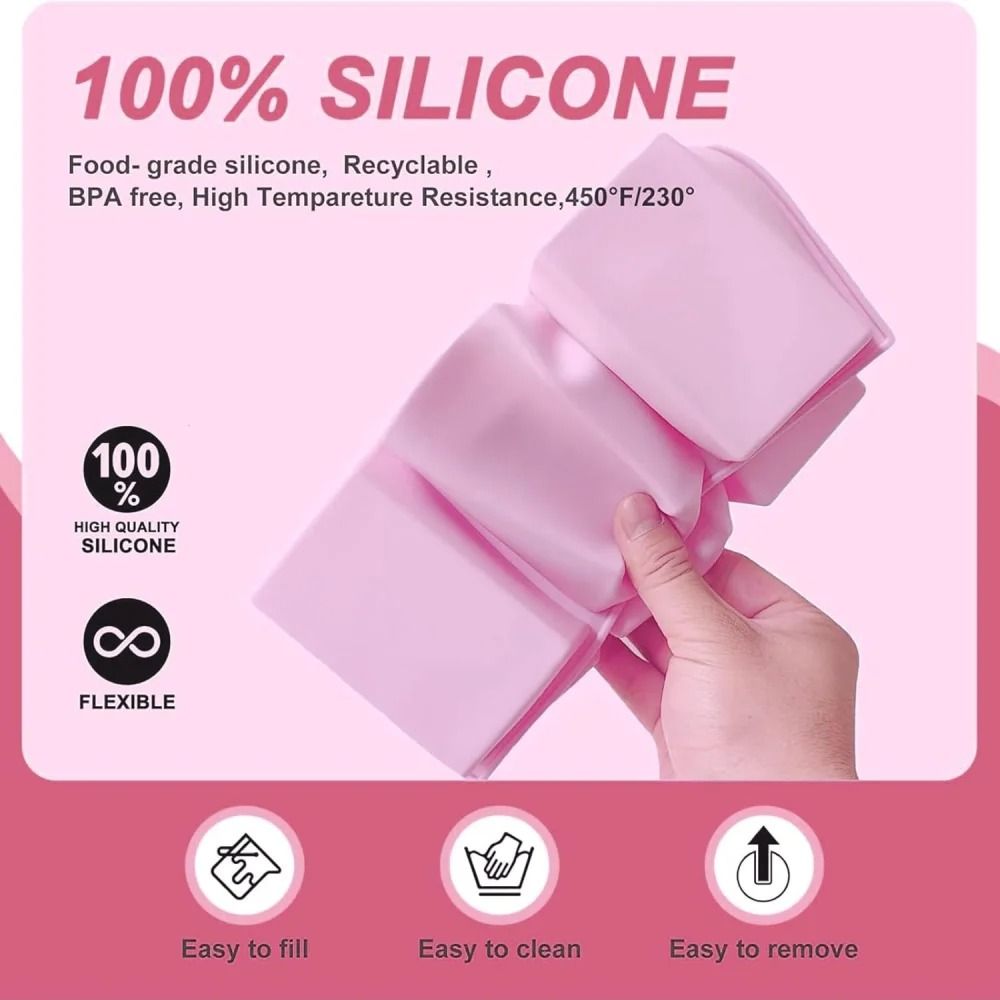 Square Silicone Soap Baking Mold 6Compartment NonStick Brownie Cupcake Pan 3