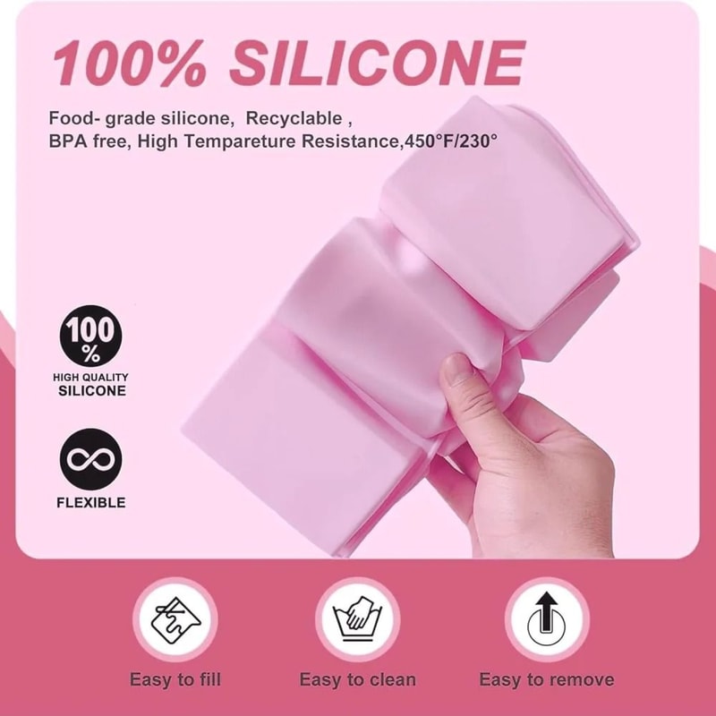 Square Silicone Soap Baking Mold 6Compartment NonStick Brownie Cupcake Pan 3