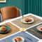 Premium Leather Table Place Mats DualSided Cloth Pattern HeatResistant Waterproof Dining Mats 5