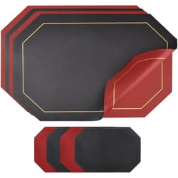 premium faux leather placemats – waterproof, oil-resistant & heat-insulating dining table mats