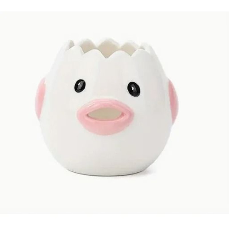 Premium Ceramic Cartoon Egg Separator Creative Mini Egg White Yolk Filter Kitchen Tool 6