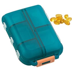premium 10-cell portable medicine box – waterproof & moisture-proof travel pill organizer