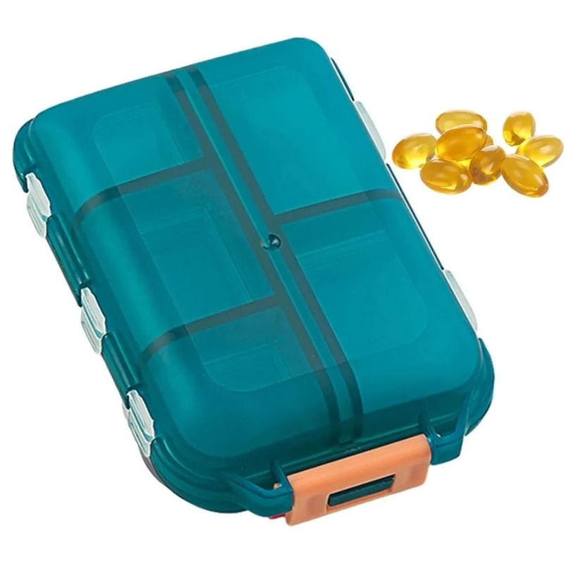 Premium 10Cell Portable Medicine Box Waterproof MoistureProof Travel Pill Organizer 0
