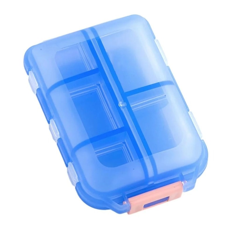Premium 10Cell Portable Medicine Box Waterproof MoistureProof Travel Pill Organizer 6